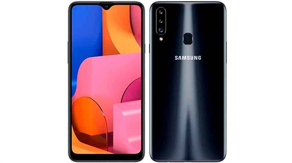 Samsung Galaxy A20s inflado a $169.990 por Sodimac