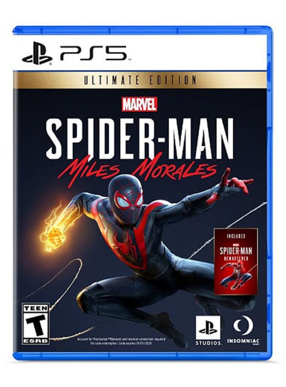Spiderman Miles Morales PS5 a $39.990, y la versión Ultimate a $54.990
