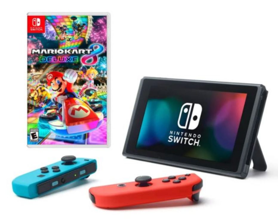 Consola Nintendo Switch Neon + Switch Mario Kart 8 Deluxe a $329.990 en Paris
