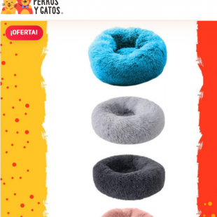 Camas Felpa para mascotas antiestrés en Club de Perros y Gatos desde $13.644 (M)