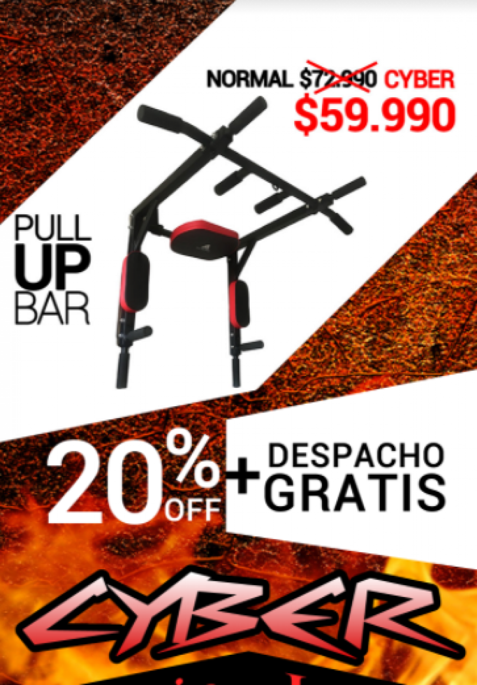 ¡Oferta PYME! 20% dcto en artículos para Home Gym en La Bestia + despacho gratis