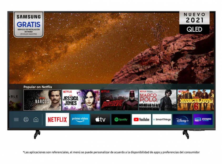 Samsung QLED 50″Q60A 4K 2021 a $379.990 en Paris
