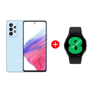 Samsung Galaxy A53 5G 128GB + Smartwatch Galaxy Watch4 40mm a $249.990 en La Polar